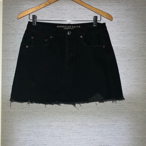 AE High-Wasted Festival Denim Skirt - Picture 2 of 7